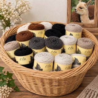 Alpakawolle und Handstrickwolle aus eigener Zucht