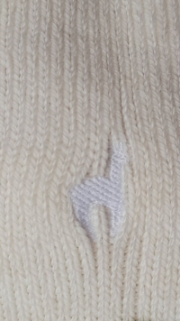 Alpaka Socken weiß
