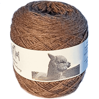 Alpaka Handstrickwolle dark camel