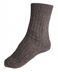 Klassische Alpaka Socken Herren Farbe anthrazit-torf