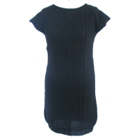 Alpaka Strickkleid schwarz