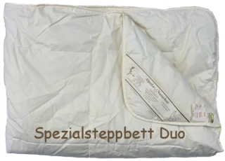 Alpakastepp-Bettdecke Duo