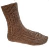 Alpaka Socken Damen in braun-melange
