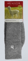 Alpaka Socken soft silbergrau