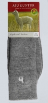 Alpaka Soft Socken silbergrau