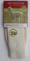 Alpakasoft Socken weiß