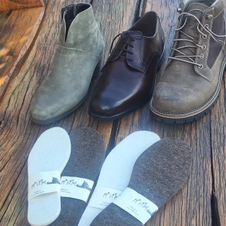 Alpakawollsohle für Schuhe