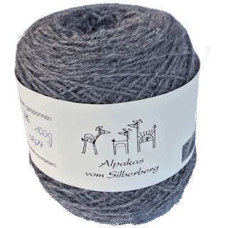 Alpakawolle steel (helles schiefergrau)