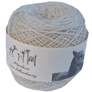 Babyalpakawolle wollweiß