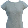 Alpaka Strickkleid weiß